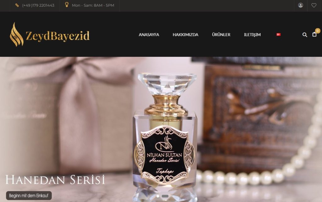 Zeyd Bayezid Almanya'da Türk Markası