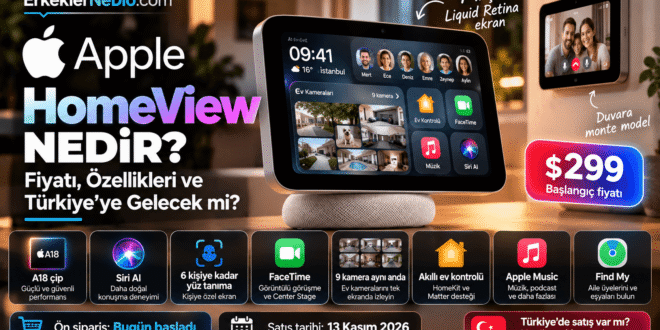 Apple HomeView 7 inç Siri AI akıllı ev ekranı fiyatı ve özellikleri